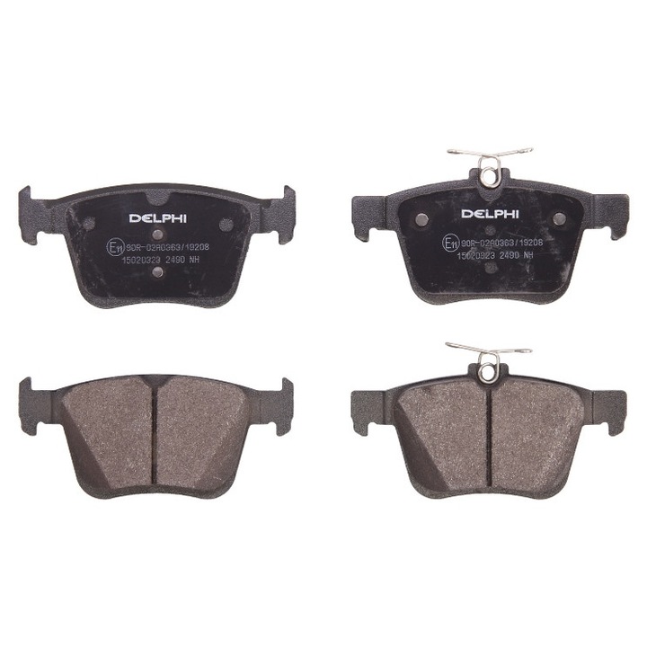 Комплект накладки, спирачки, отзад, Audi A3, 8V7, 8VE, Delphi