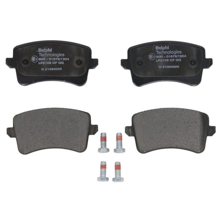 Комплект накладки, спирачки, отзад, Audi A4 B8, 8K2, Delphi