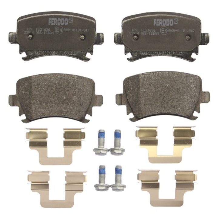 Fékbetét készlet, hátsó, Audi Q3, 8UB, 8UG, Ferodo
