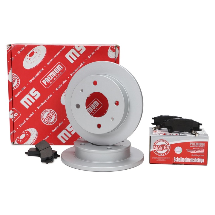 Master-Sport féktárcsa és fékbetét készlet, Hyundai Atos (MX) típushoz, 230x43.8mm, 4 lyuk