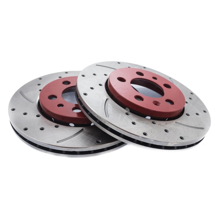 Предни спирачни дискове Master-Sport, 256мм, комплект 2 броя, за Audi A1, Seat Leon, Skoda Fabia, VW Polo