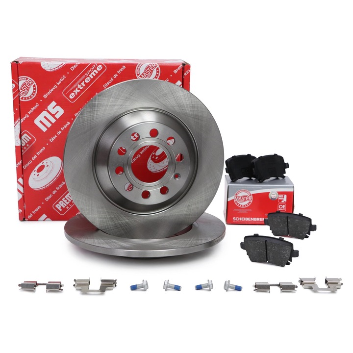 Master-Sport féktárcsa és fékbetét készlet, Audi A6 Allroad C6, 302x176,5mm, 5 lyuk, 11,65kg