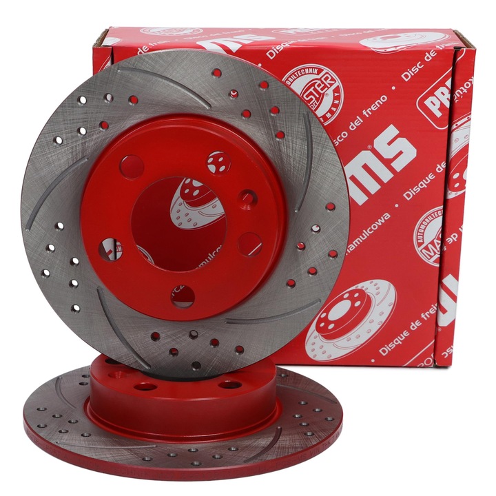 Master-Sport hátsó féktárcsa, 230mm, 2 darabos készlet, Audi A1, Seat Ibiza, Skoda Fabia, VW Polo modellekhez