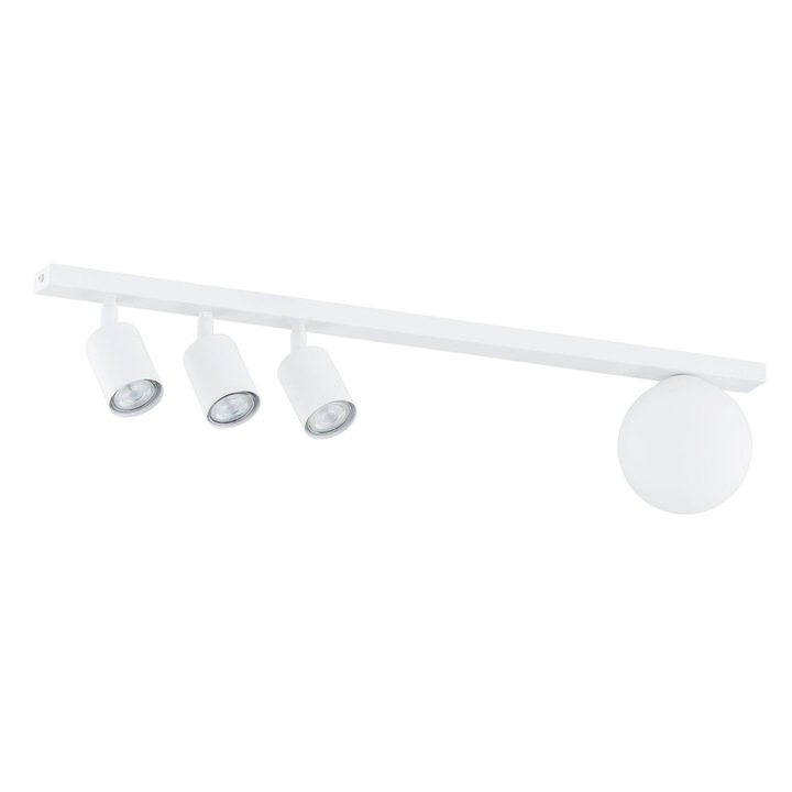 Lampa BASTER 4 WHITE, Emibig, fehér, 4 GU10 izzó, méretek 70x17cm