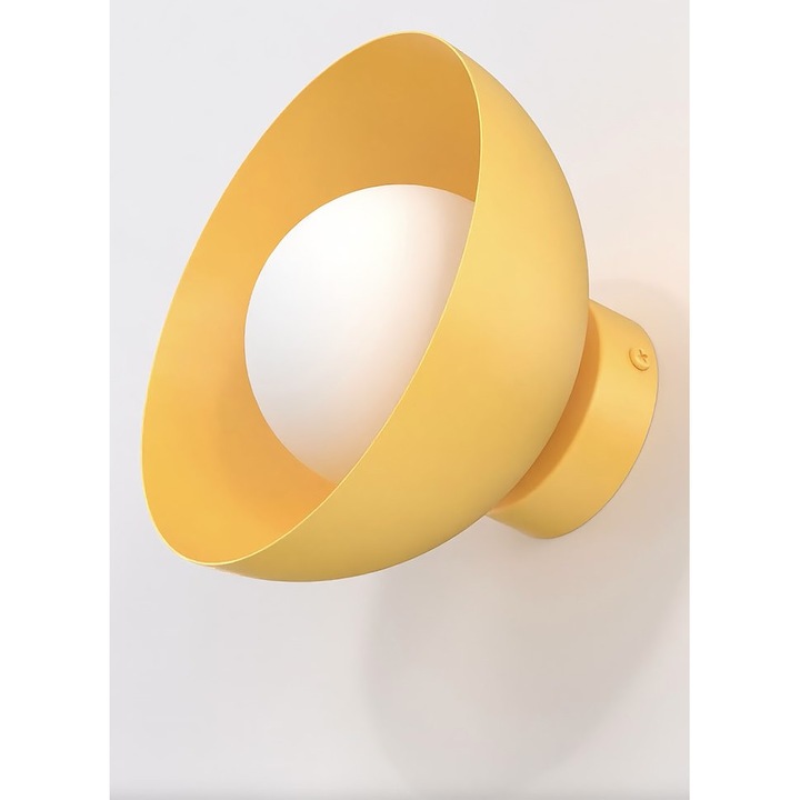 Fali lámpa BIBI K1, Emibig, narancssárga, 8W MAX LED, 18x18cm