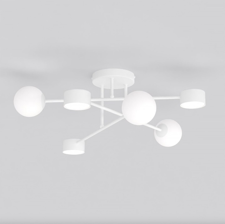 Лампа за таван Emibig HOLON 6, бяла, 8W MAX LED, 10x23x64см