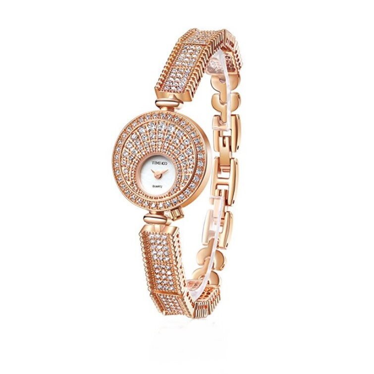 Ceas dama elegant rosegold Aphrodita Rhinestone