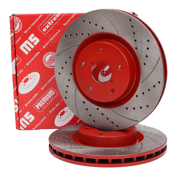 Első féktárcsa, Master-Sport, 2 db-os készlet, 326x53mm, 5 lyuk, szellőztetett, Subaru Impreza