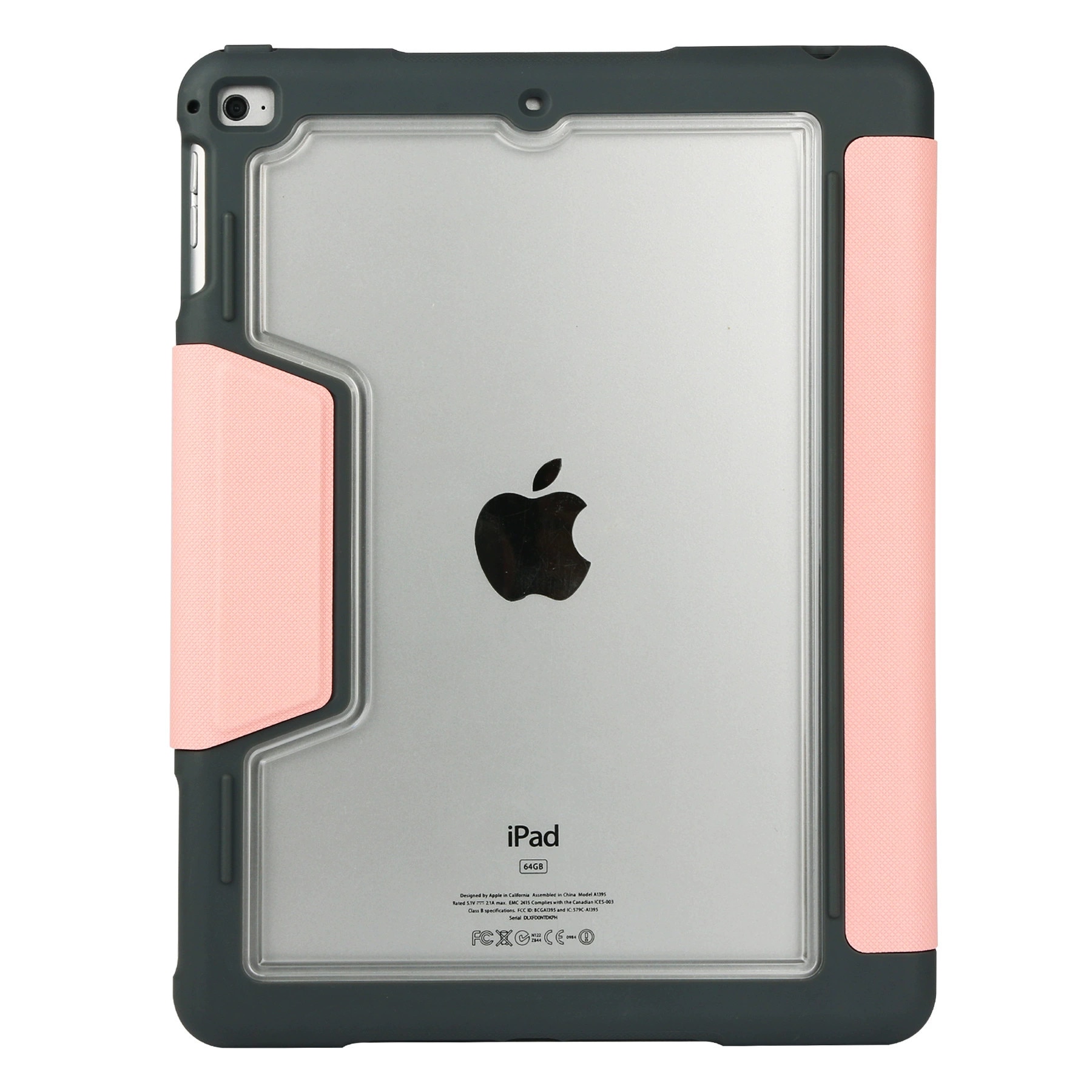 Husa premium pentru tableta iPad (A16) 11 inch 2025, iPad 10,9 inch 2022, cu suport pentru pix, husa inteligenta cu suport triplu, rezistenta la caderi de calitate militara, Roz/Transparenta