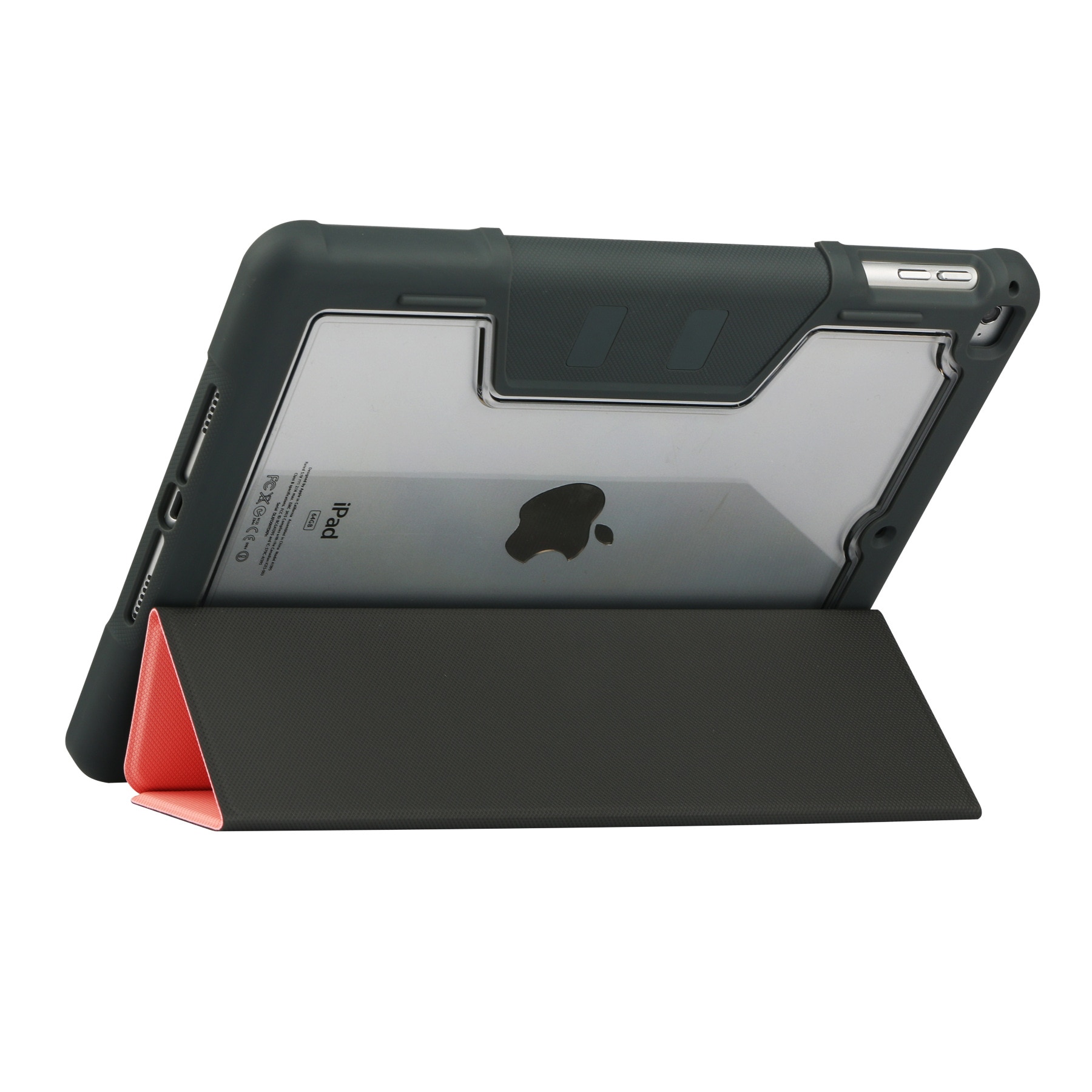 Husa premium pentru tableta iPad (A16) 11 inch 2025, iPad 10,9 inch 2022, cu suport pentru pix, husa inteligenta cu suport triplu, rezistenta la caderi de calitate militara, Roz/Transparenta