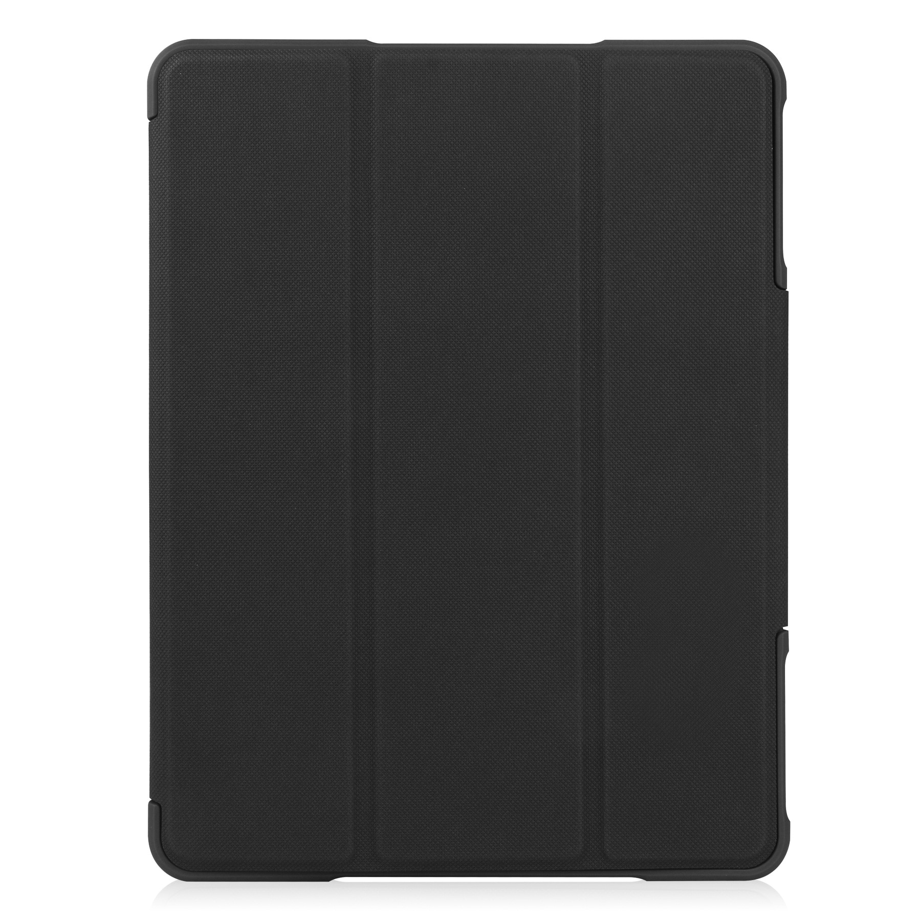 Husa premium pentru tableta iPad (A16) 11 inch 2025, iPad 10, 9 inch 2022, cu suport pentru pix, husa inteligenta cu suport triplu, rezistenta la caderi de calitate militara, Negru/Transparenta