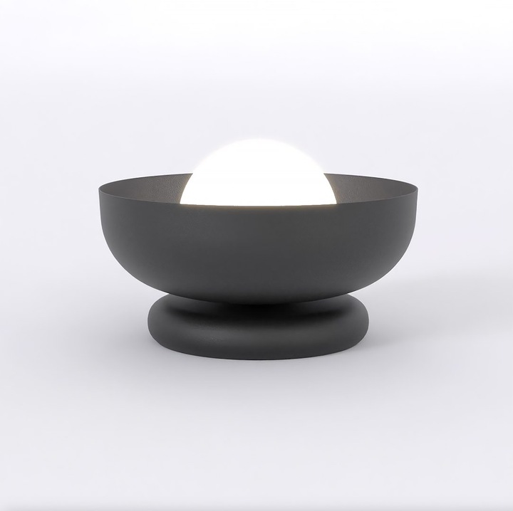 Emibig OZZY LN1 asztali/stúdió lámpa, fekete, G9, 8W MAX LED, fehér, 13x20cm