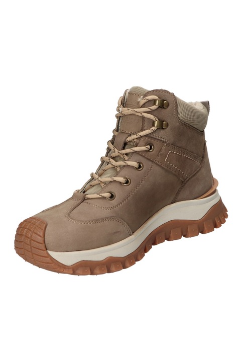 Ghete de iarna Dama, American Club, Cy158, Piele Naturala, Siret, Trekking, Bej