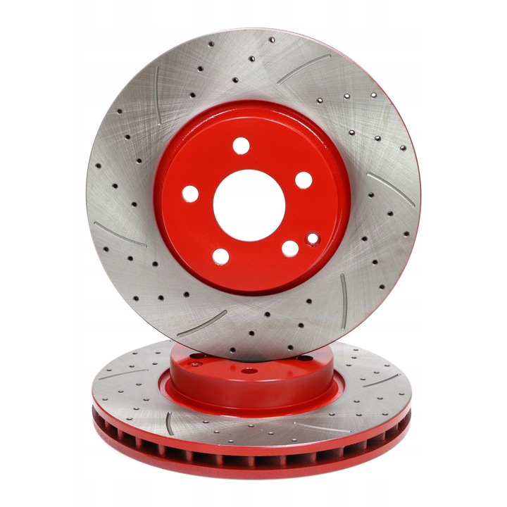 Féktárcsák, Master-Sport, Mercedes C-osztály (W204), E (W212) modellekhez, 322 mm, perforált, 2 darabos készlet