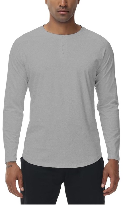 Bluza barbati XYKJFIT, marimea L, bumbac, casual, sport, maneca lunga, culoare gri