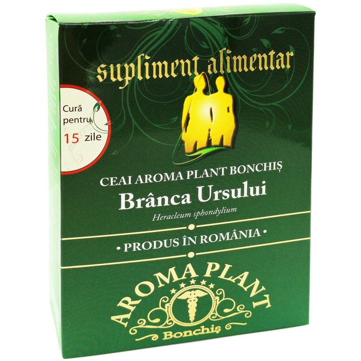 Ceai de Branca ursului (Heracleum sphondylium), 100% natural, fara aditivi sau pesticide, cura 15zile, 160g, Fitoterapeut Bonchis