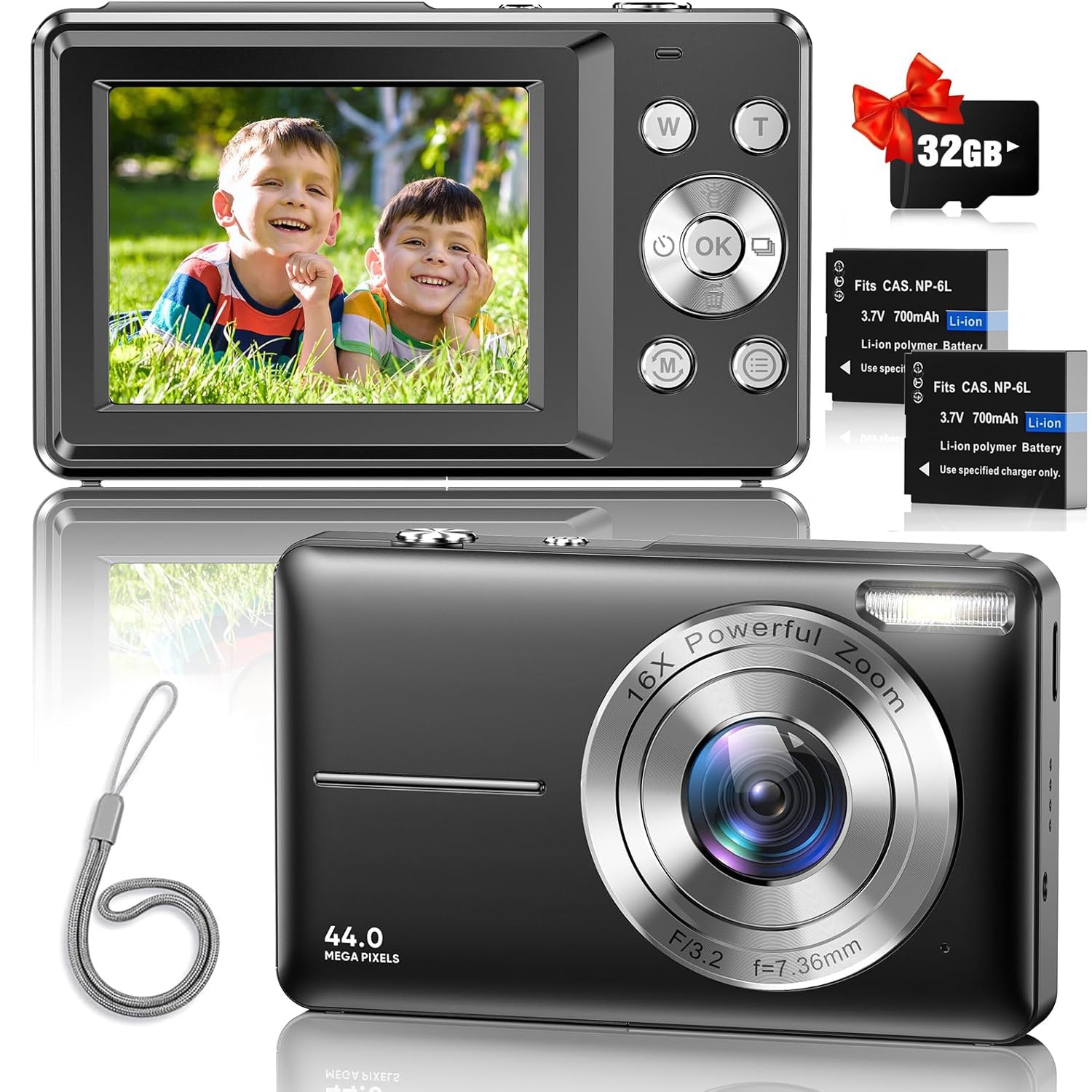 Aparat foto digital Canon PowerShot A2600, 16MP, Red, Card SD 4GB