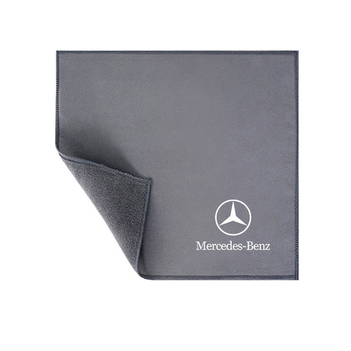 Prosop auto Klei, microfibra, gri, 30x30cm