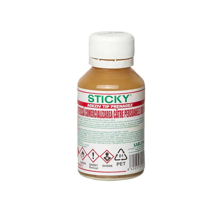 Adeziv tip prenadez Sticky, 0.1 L, transparent