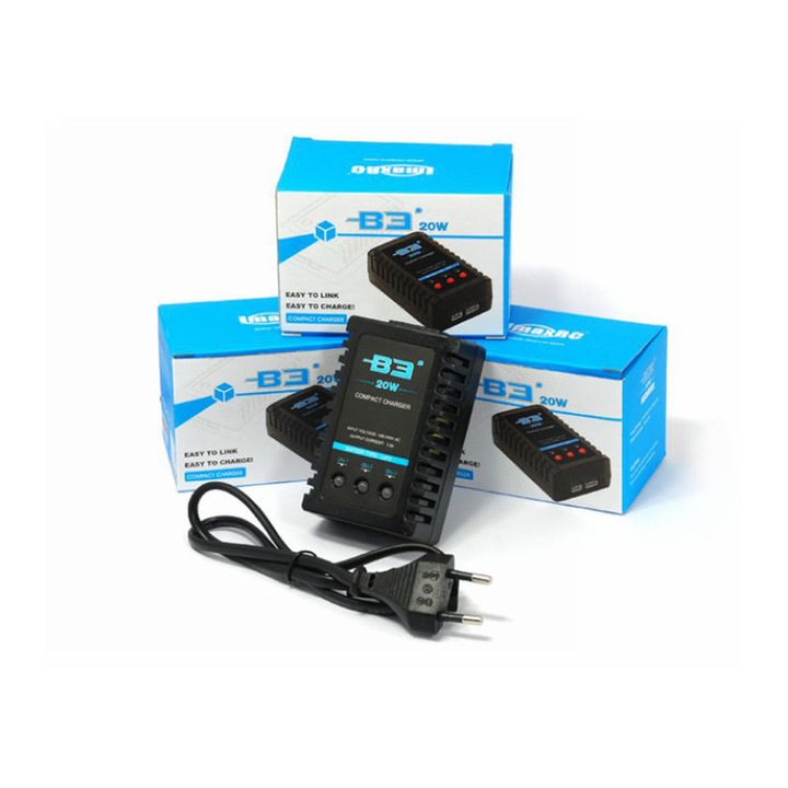 Incarcator B3 20W 1.6A pentru Acumulatori 2S si 3S cu Echilibrare Celule