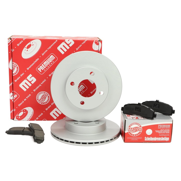 Master Sport Germany féktárcsa és fékbetét készlet, szellőztetett, 238x46,2mm, Nissan Micra II (K11) típushoz