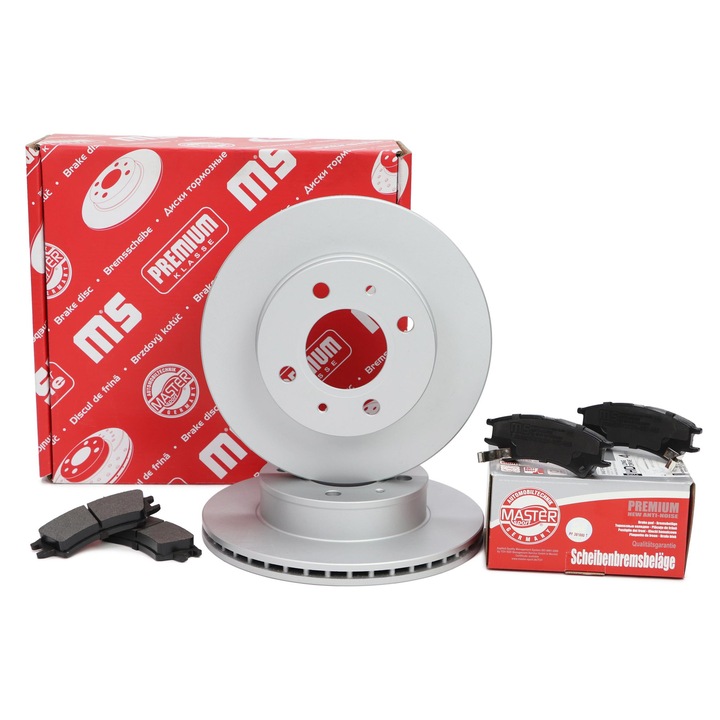 Fékbetét és féktárcsa készlet Master-Sport Germany, Hyundai Atos (MX), szellőztetett, 234x18mm, hátsó