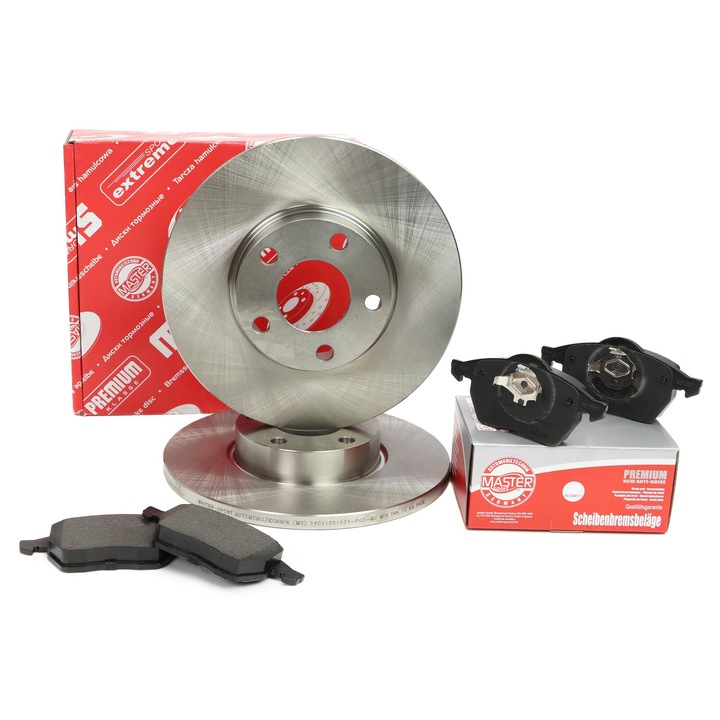 Master Sport Germany féktárcsa és fékbetét szett, Audi A4 B5 (8D2) / Avant (8D5) típushoz, 288x46,5mm, 5 lyuk