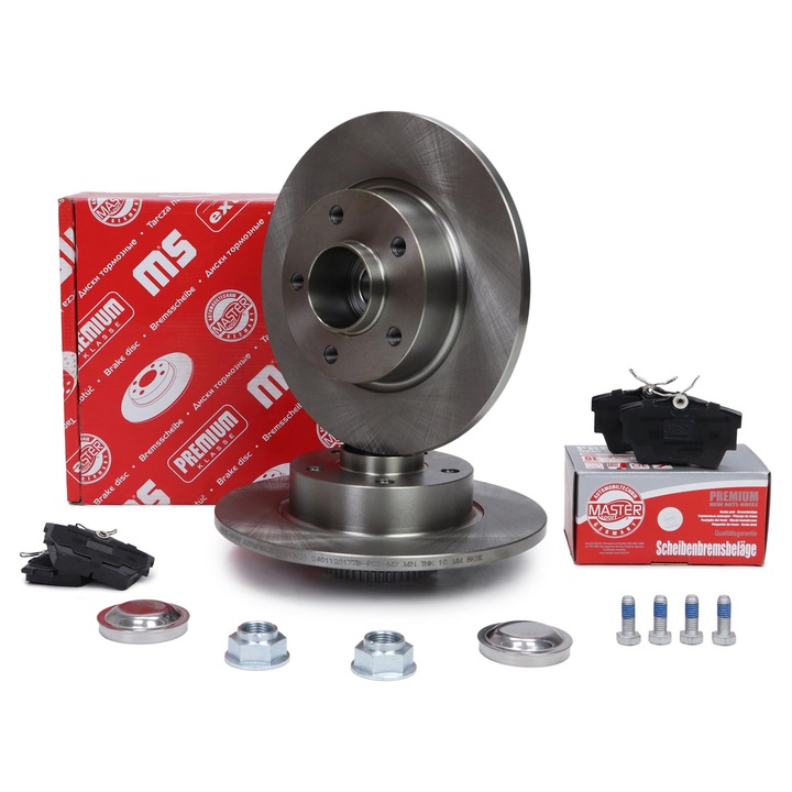 Master Sport Germany féktárcsa és fékbetét készlet, 280mm, 5 lyuk, Nissan Primastar, Opel Vivaro, Renault Trafic modellekhez