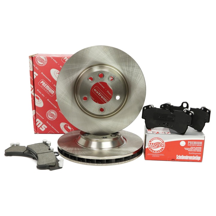 Fékbetét és féktárcsa szett Master Sport Germany, Audi Q7 (4LB), Q7 Van (4LB), Porsche, VW, szellőző, 350x68,5mm