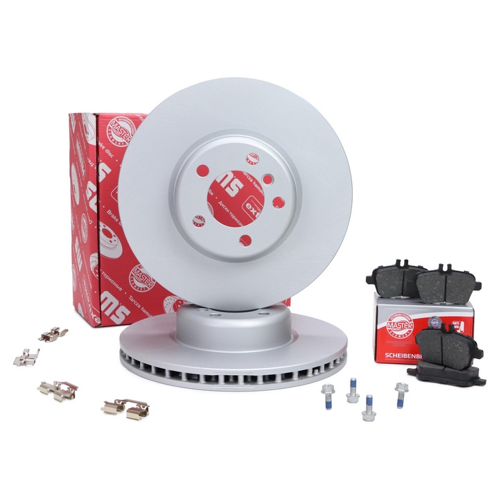 Féktárcsa és fékbetét készlet Master Sport Germany, szellőztetett, 340x30mm, BMW 1 (F20, F21), 2 (F22, F87, F23), 3, 4