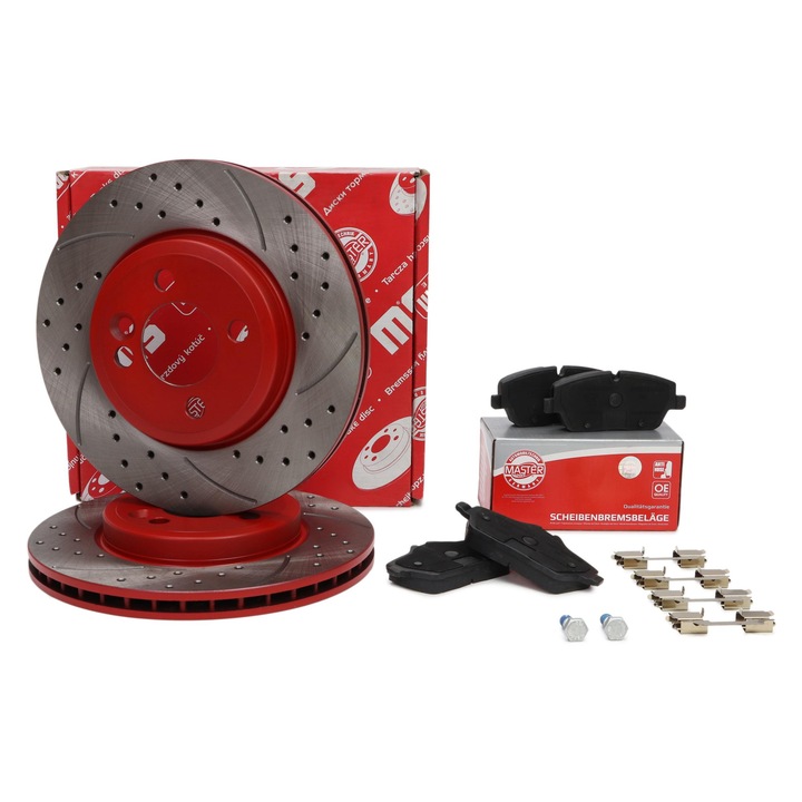 Féktárcsa és fékbetét készlet Master-Sport, szellőztetett, 280mm, MINI (R56, R55, R59, R58, R57) modellekhez