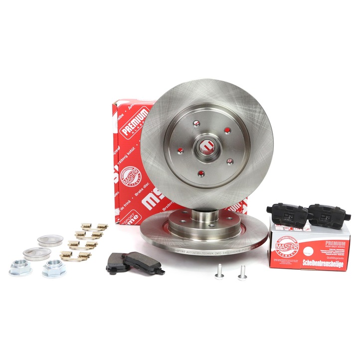 Fékbetét és féktárcsa készlet Master-Sport, 5 lyuk, 275x90x43.8mm, Renault Kangoo-hoz