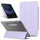 Husa tableta pentru Galaxy Tab S9/S10/S10 FE, carcasa spate detasabila, suport pliabil, inteligent, piele, Violet