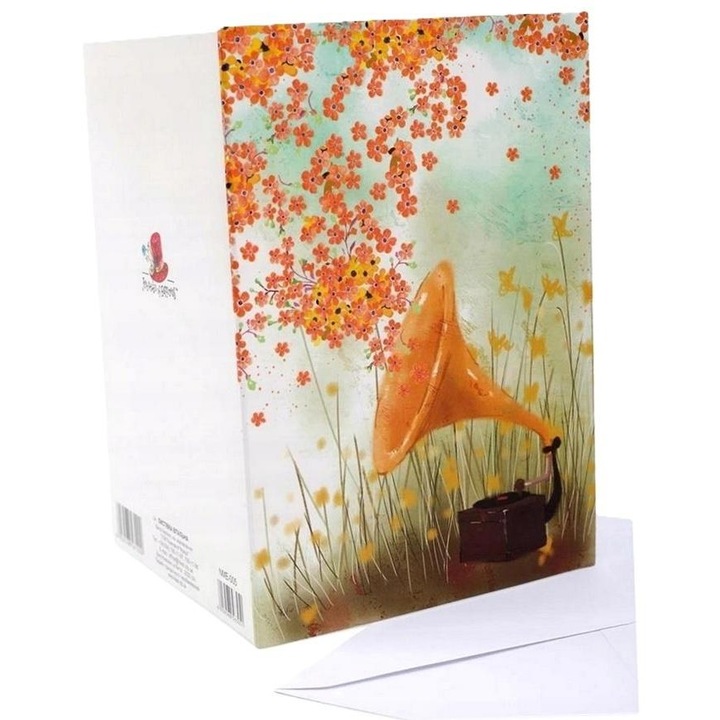 Felicitare FRESH, B6, NME-005, Gramofon