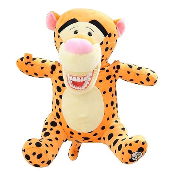 Tigru Gigant Plus Educatie Periaj 60cm, Periuta de dinti inclusa, Moale