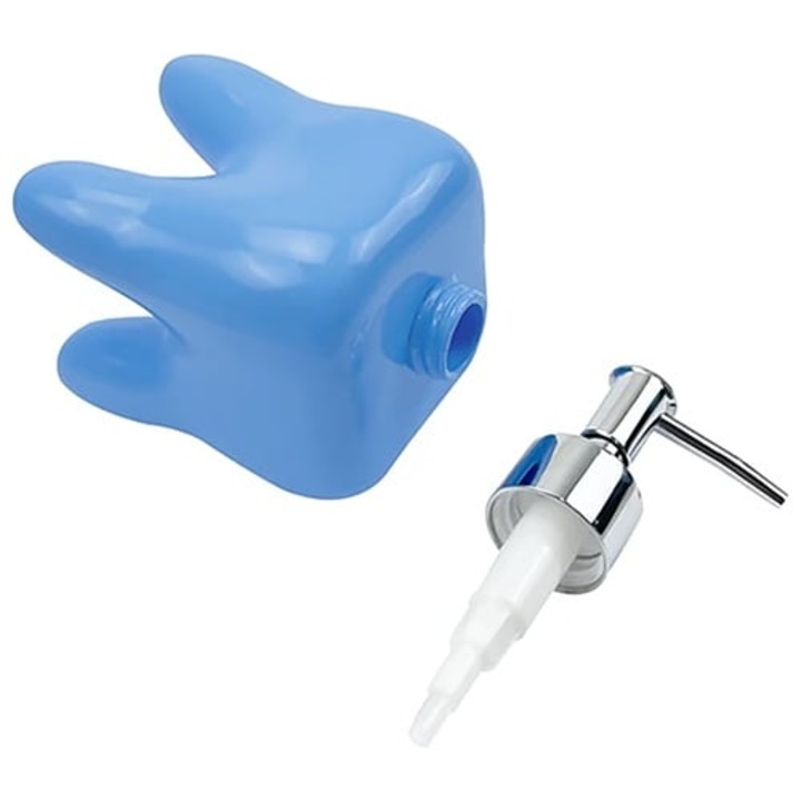 Dozator Sapun Forma Dinte Color, Roz