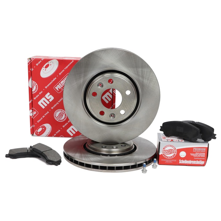 Fékbetét és féktárcsa készlet Master Sport Germany, szellőztetett, 320x28mm, Renault-hoz