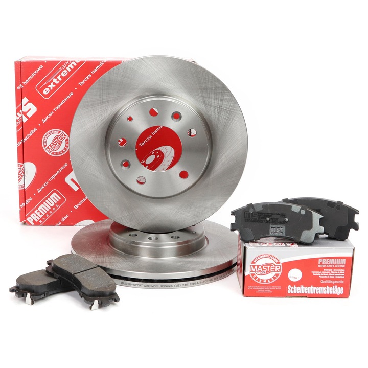 Master Sport Germany féktárcsa és fékbetét szett, Mazda 6 Hatchback/Station Wagon/sedan, szellőztetett, 283x25mm