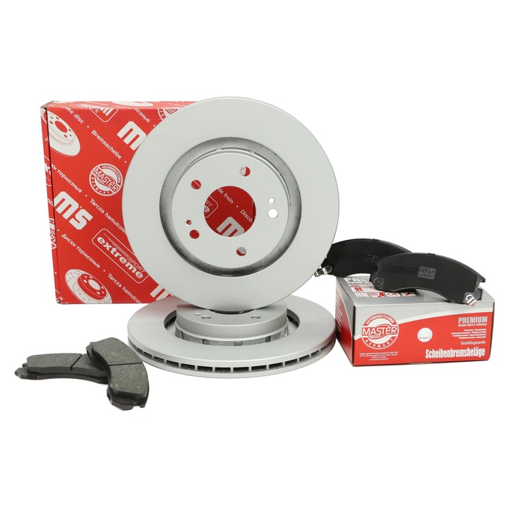 Féktárcsa és fékbetét szett Master Sport Germany, szellőztetett, 294x24mm, CITROEN C-CROSSER/PEUGEOT 4007/MITSUBISHI