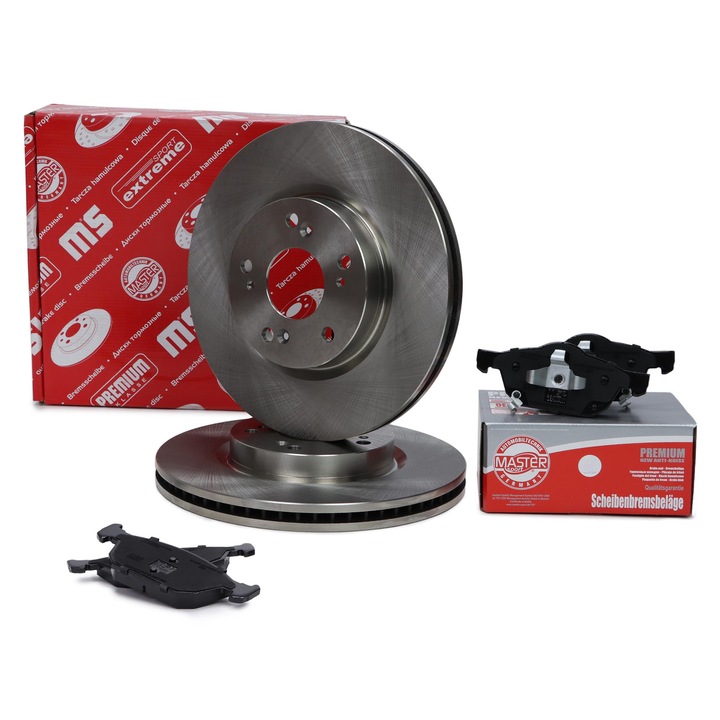 Fékbetét és féktárcsa készlet Master Sport Germany, szellőztetett, 298x25mm, Honda Civic IX (FK)/CIVIC X TOURER (FK) modellekhez