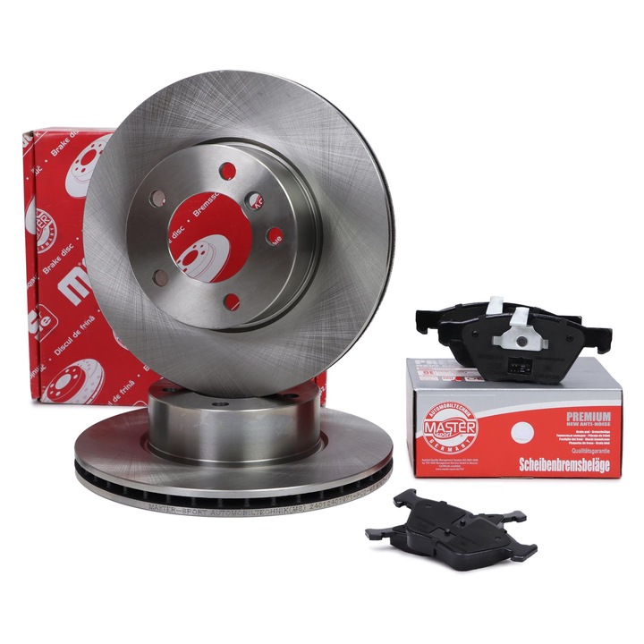 Master Sport Germany féktárcsa és fékbetét szett, BMW 1 (E81, E87, E82, E88) típushoz, szellőztetett, 300mm, 24mm