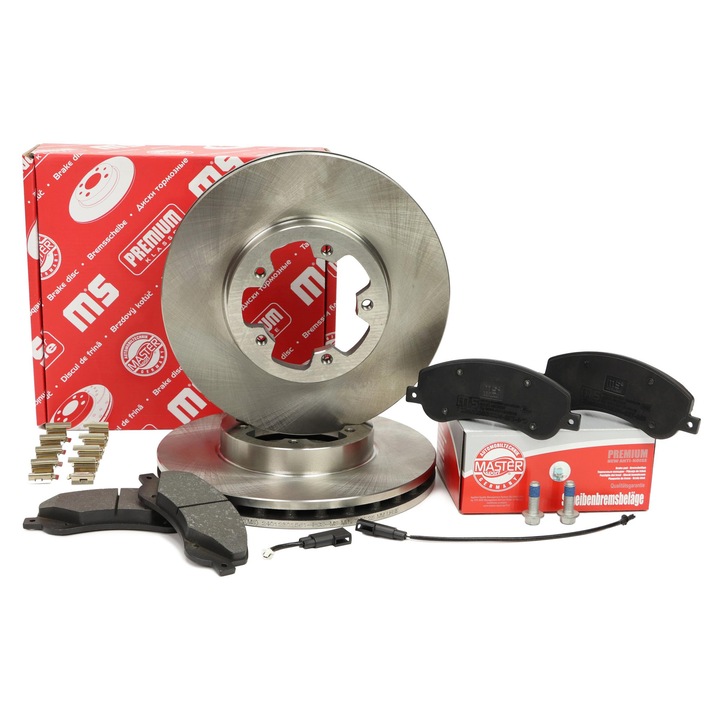 Fékbetét és féktárcsa készlet, Master Sport Germany, Ford Transit/Transit Tourneo, 280x165mm, szellőztetett, 5 lyukú