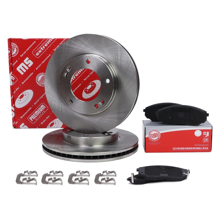 Master Sport Germany féktárcsa és fékbetét készlet, KIA SORENTO I (JC) típushoz, 28mm, szellőztetett, 302mm