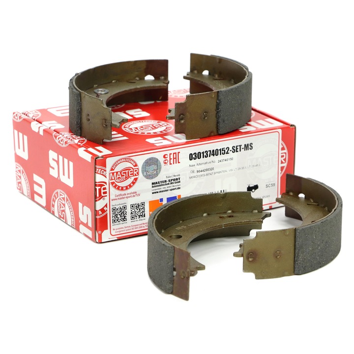 Fékbetét készlet, hátsó Master Sport Germany, Mercedes-Benz Sprinter 4-t (B904)/VW LT 28-35/46 II, 40mm, 170mm