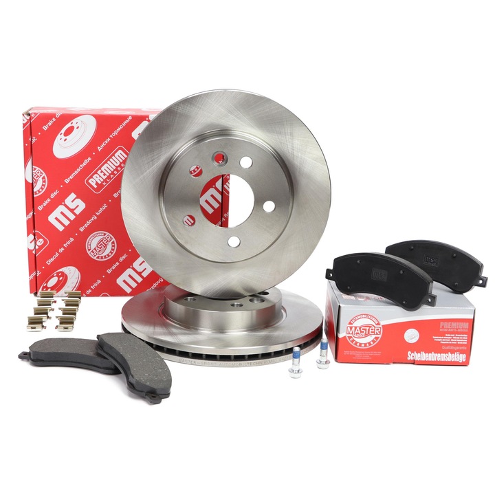 Master Sport Germany féktárcsa és fékbetét készlet, VW Amarokhoz, szellőztetett, 165x303mm
