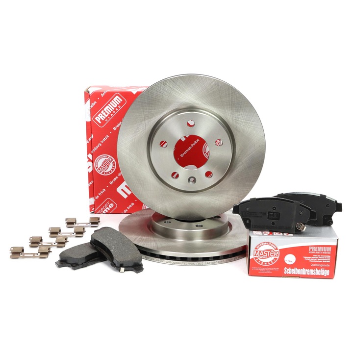 Fékbetét és féktárcsa szett Master Sport Germany, szellőztetett, 300x61.1mm, 5 lyuk, Chevrolet Cruze/Opel Zafira Mk III-hoz