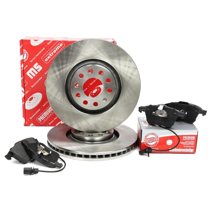 Master Sport Germany féktárcsa és fékbetét szett, Audi A4 B6/B7/SEAT Exeo, szellőztetett, 320x188mm