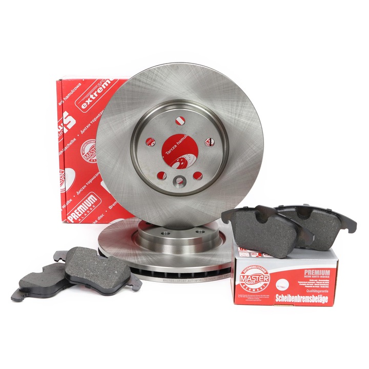 Fékbetét- és féktárcsa készlet, Master Sport Germany, Fordhoz, Land Roverhez, Volvóhoz