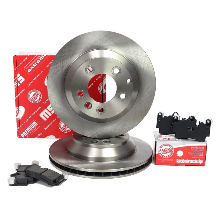 Fékbetét és féktárcsa készlet, Master Sport Germany, Audi Q7, Q7 Van, Porsche Cayenne, VW Touareg, szellőztetett, 330x73