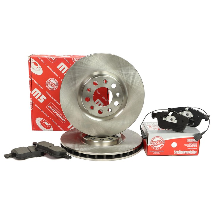 Fékbetét és féktárcsa készlet, Master Sport Germany, ALFA ROMEO 159, 159 Sportwagon, SPIDER, szellőző, 305mm